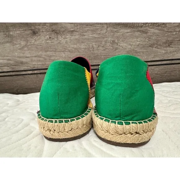 NWOB POLO RALPH LAUREN MEN'S shoes Cevio Color-Blocked Canvas Espadrille