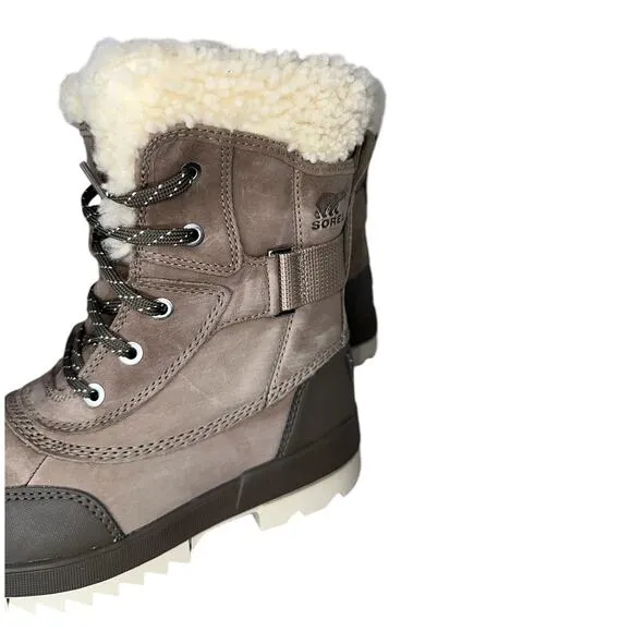 NWOB Sorel Tivoli IV Parc Taupe Snow Boots Lamb Fur Waterproof Insulated Size 7