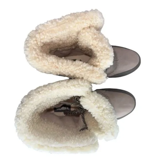 NWOB Sorel Tivoli IV Parc Taupe Snow Boots Lamb Fur Waterproof Insulated Size 7