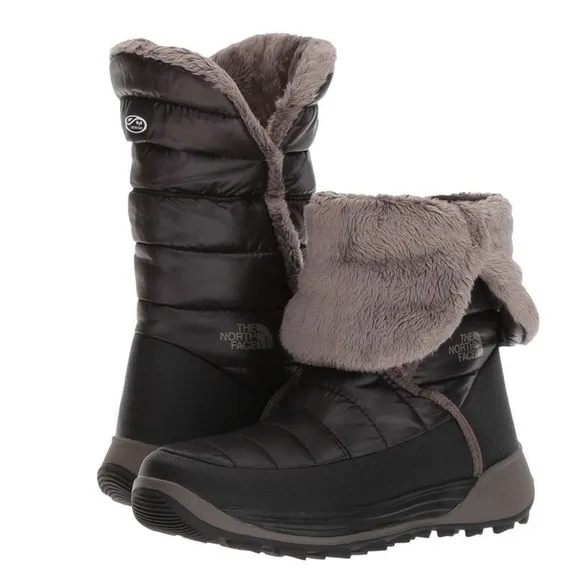 NWOB THE NORTH FACE AMORE II BROWN INSULATED BOOTS SIZE 13