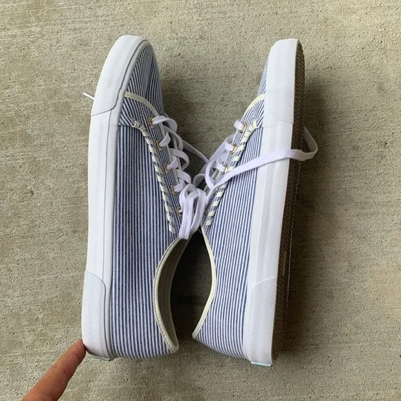 NWOT Jack Rogers Blue and White Canvas tennis shoes, sneakers