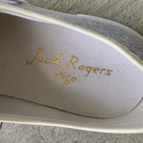 NWOT Jack Rogers Blue and White Canvas tennis shoes, sneakers