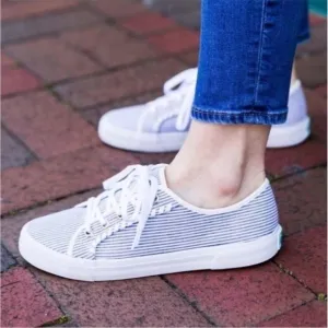 NWOT Jack Rogers Blue and White Canvas tennis shoes, sneakers