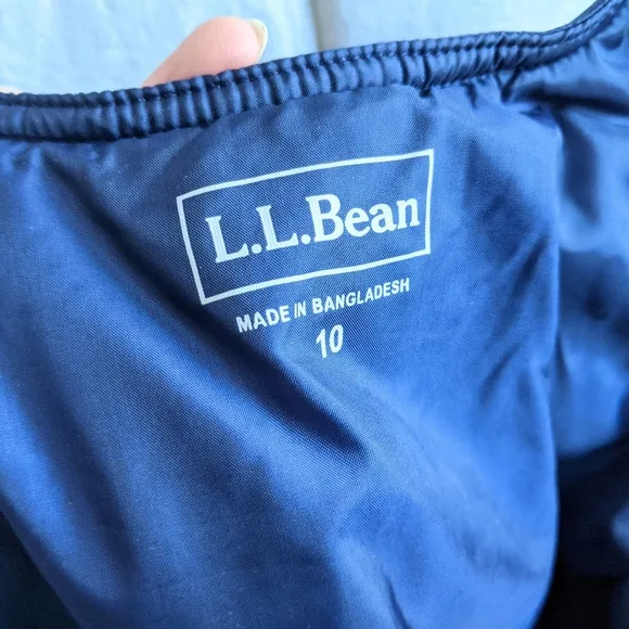 NWOT L.L.Bean boys cold buster snow bibs size 10