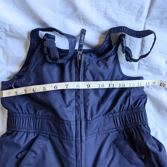 NWOT L.L.Bean boys cold buster snow bibs size 10