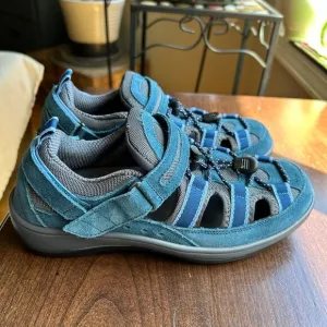 NWOT OrthoFeet Naples Comfort Shoes Blue Womens Size 6