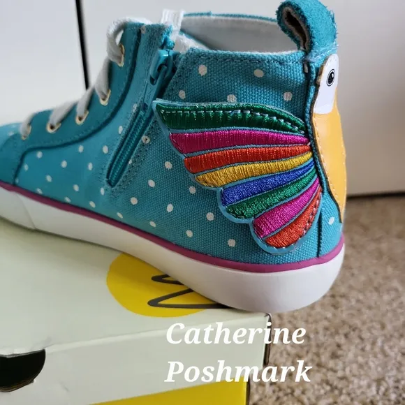 ♥️NWT❤️ BODEN GIRLS CHARECTER HIGHTOP SNEAKERS