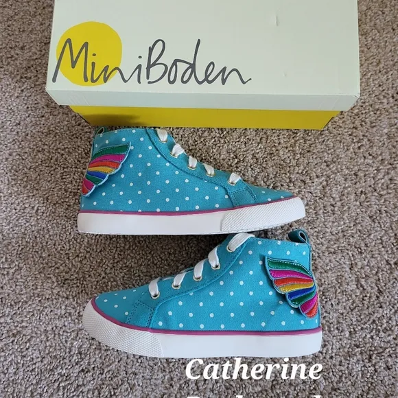 ♥️NWT❤️ BODEN GIRLS CHARECTER HIGHTOP SNEAKERS