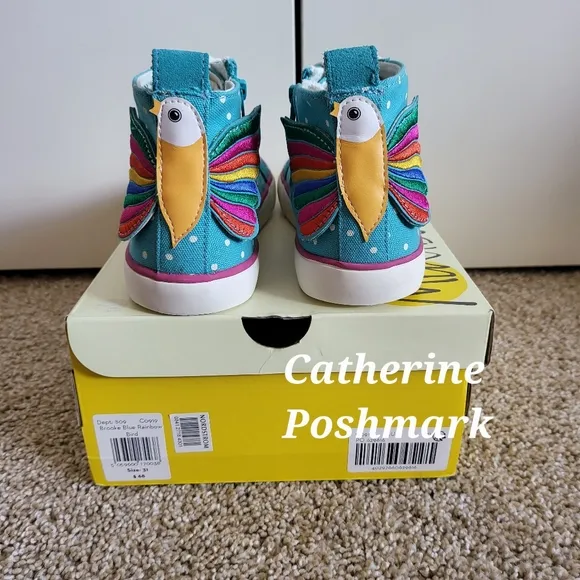 ♥️NWT❤️ BODEN GIRLS CHARECTER HIGHTOP SNEAKERS