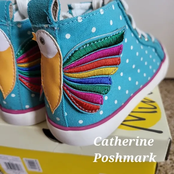 ♥️NWT❤️ BODEN GIRLS CHARECTER HIGHTOP SNEAKERS