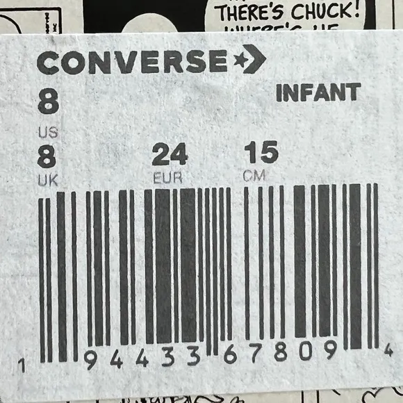 NWT Converse x Peanuts Chuck Taylor All Star 2V Lo Shoes