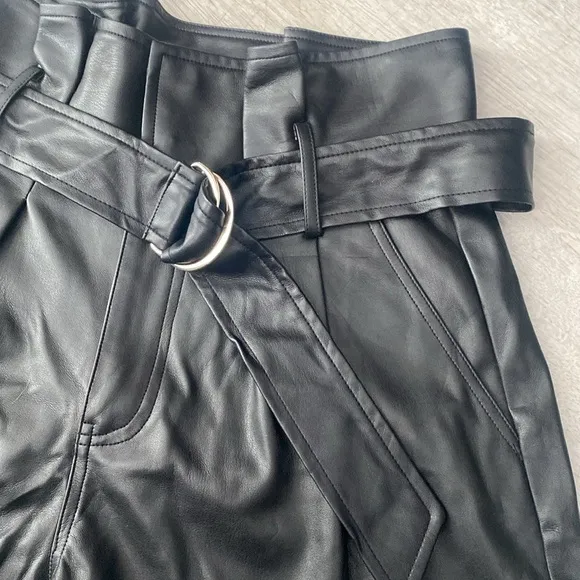 NWT Elan Stephanie Faux Leather Shorts
