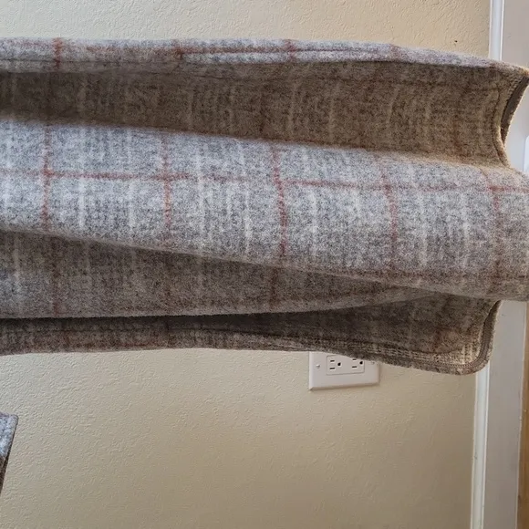 NWT Express Wool-Blend Plaid Longline Shacket SZXS