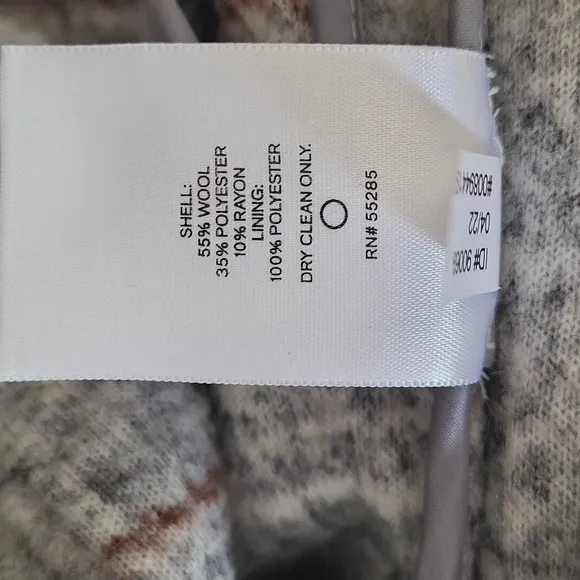 NWT Express Wool-Blend Plaid Longline Shacket SZXS