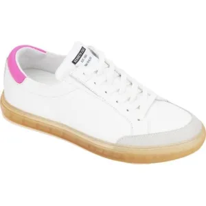 NWT KENNETH COLE NEW YORK Kam Guard Low-Top Leather Sneakers Size 7 Neon