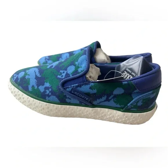 NWT Lacoste x Minecraft Canvas Slip On Shoes size c12