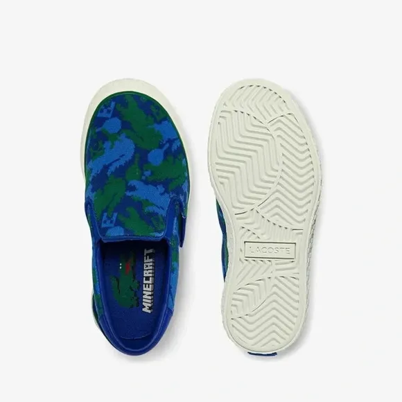 NWT Lacoste x Minecraft Canvas Slip On Shoes size c12