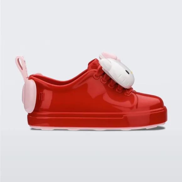 NWT MINI MELISSA Mini Be   Hello Kitty Toddler Sneakers In Red Size 6T