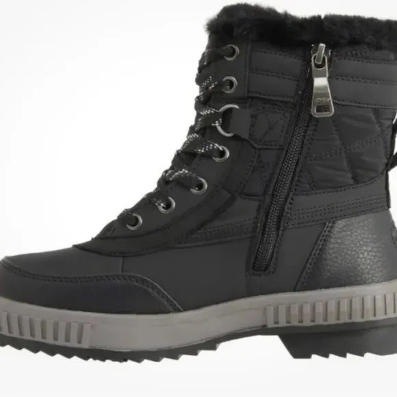 NWT Pajar Karley Snow Boots Womens 37 US 6-6.5 Black Insulated Winter Waterproof