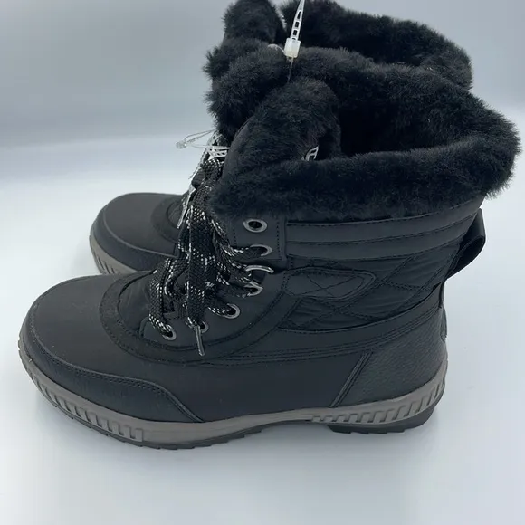 NWT Pajar Karley Snow Boots Womens 37 US 6-6.5 Black Insulated Winter Waterproof