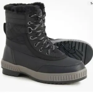 NWT Pajar Karley Snow Boots Womens 37 US 6-6.5 Black Insulated Winter Waterproof