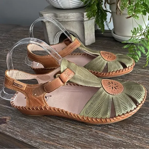 NWT PIKOLINOS Puerto Vallarta, the icon of Pikolinos Women’s 38 CACTUS-BRANDY