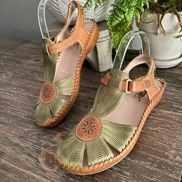 NWT PIKOLINOS Puerto Vallarta, the icon of Pikolinos Women’s 38 CACTUS-BRANDY