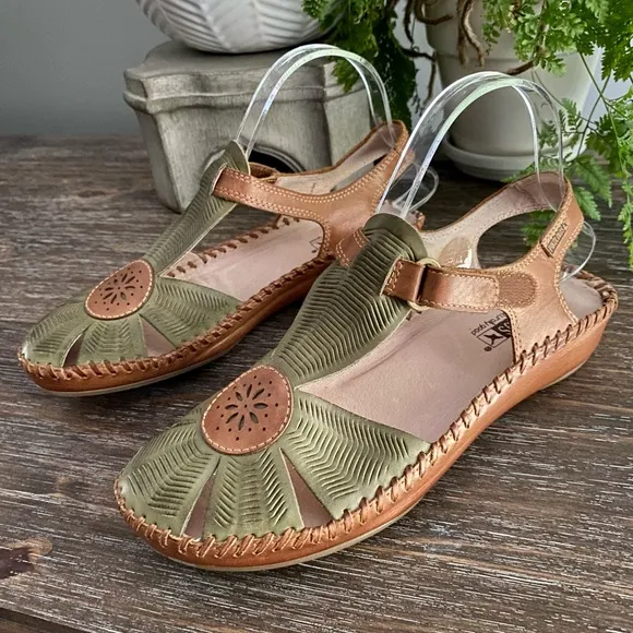 NWT PIKOLINOS Puerto Vallarta, the icon of Pikolinos Women’s 38 CACTUS-BRANDY