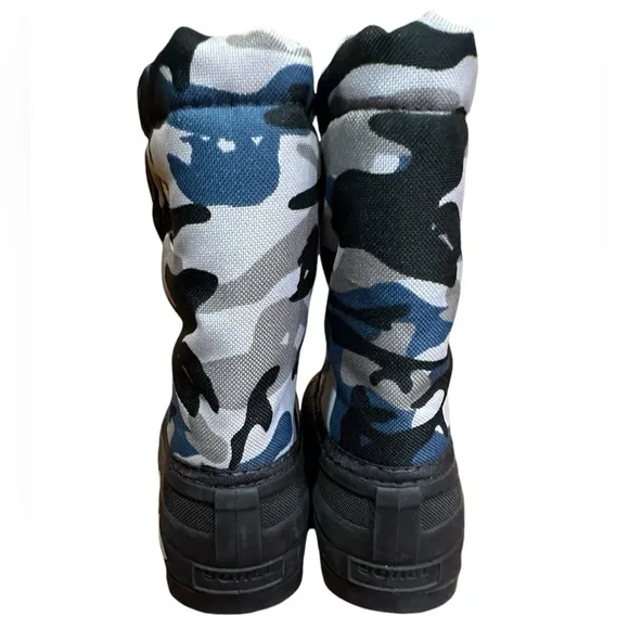 NWT Sorel CUB Winter Snow Rain Sled School Boots Little Kids Size 9 Blue Camo