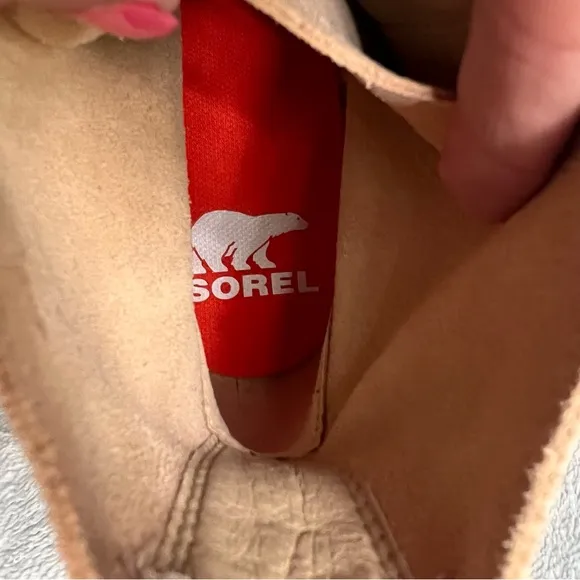 NWT Sorel Hi-Line Lace-Up Lug Combat Boots Bleached Ceramic Caribou Buff Sz 10