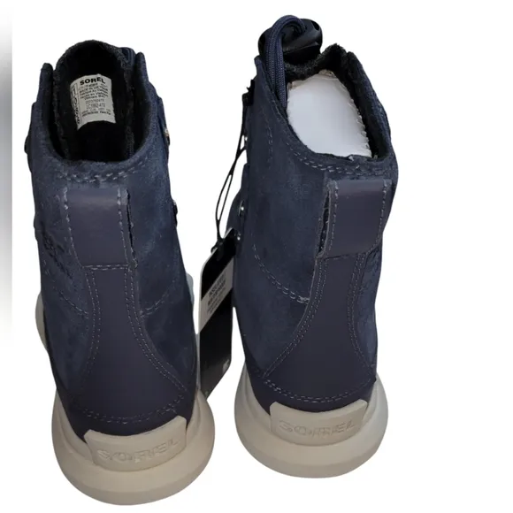 NWT Sorel Kids Explorer Waterproof Lace Boots India Ink Moonstone Blue Size 11C