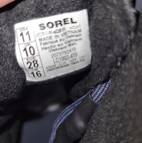 NWT Sorel Kids Explorer Waterproof Lace Boots India Ink Moonstone Blue Size 11C