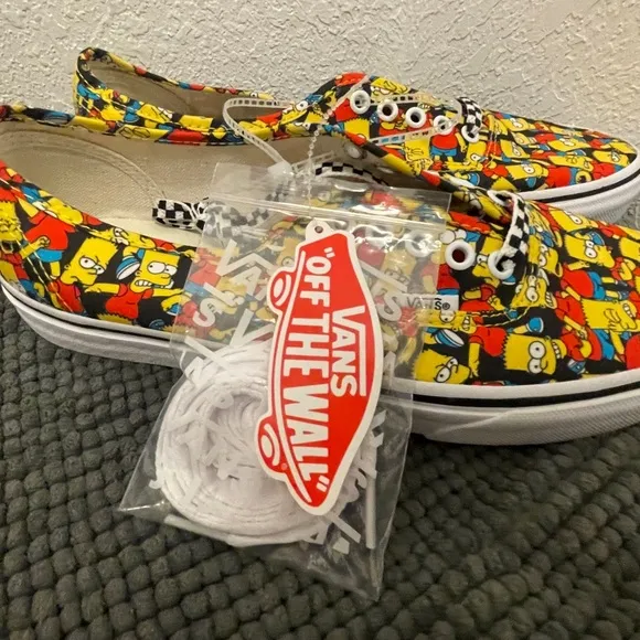 NWT The Simpsons/Vans Off The Wall Bart Simpson Edition Shoes