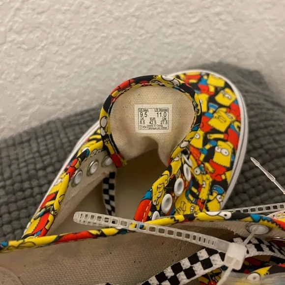 NWT The Simpsons/Vans Off The Wall Bart Simpson Edition Shoes