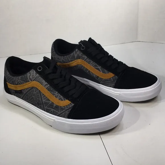 NWT Vans BMX Old Skool Skateboard Shoes Black/Golden Brown Men’s 8 Women’s 9.5
