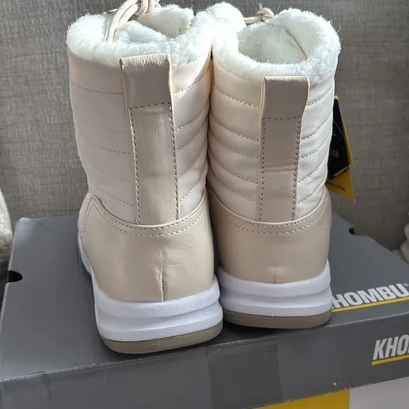 NWT!! Women’s Khombu Cold Winter Waterproof Boots, 11w, wide width, crea…