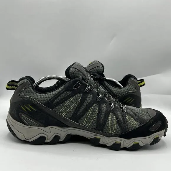 Oboz Traverse Low Mens Size 13 Gray/Green Hiking Trail Sneakers Shoes