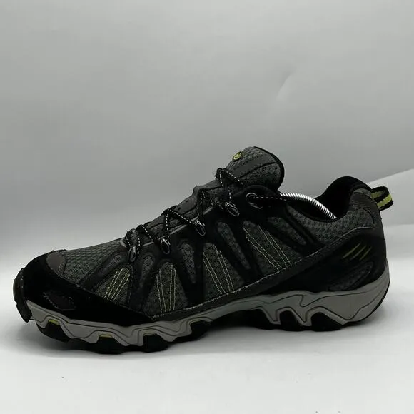 Oboz Traverse Low Mens Size 13 Gray/Green Hiking Trail Sneakers Shoes