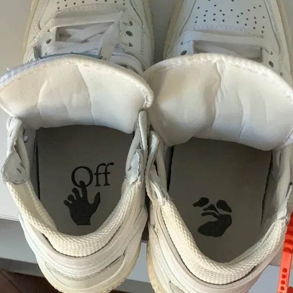 Off-White White High-Top Sneakers Deconstructed Design