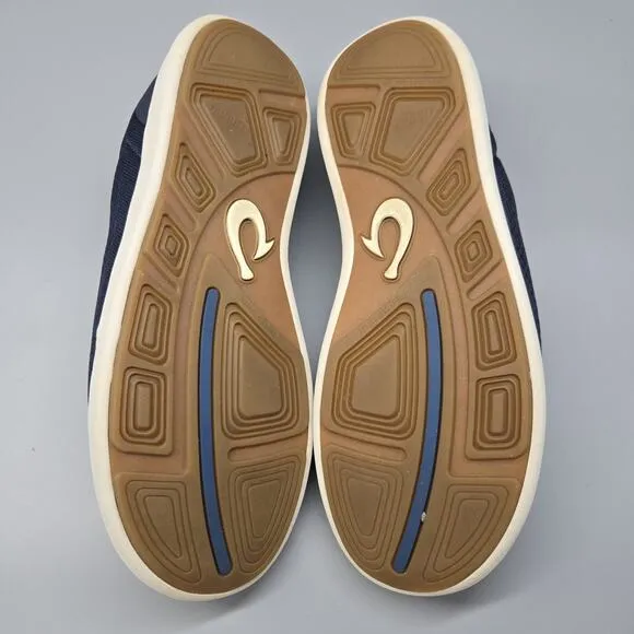 Olukai Moku Pae Men’s Boat Shoes Men’s Sz 12 Blue Quick-Drying Lace Up Sneakers
