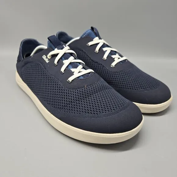 Olukai Moku Pae Men’s Boat Shoes Men’s Sz 12 Blue Quick-Drying Lace Up Sneakers