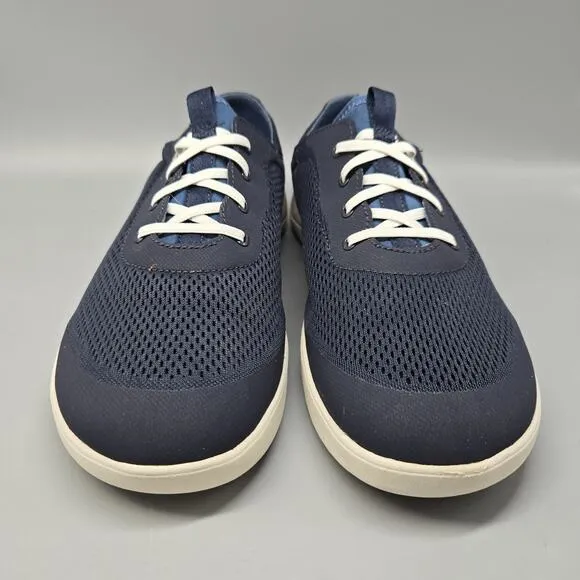 Olukai Moku Pae Men’s Boat Shoes Men’s Sz 12 Blue Quick-Drying Lace Up Sneakers