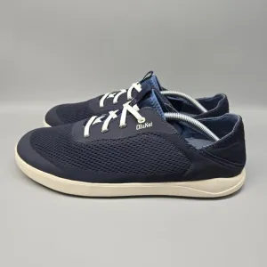 Olukai Moku Pae Men’s Boat Shoes Men’s Sz 12 Blue Quick-Drying Lace Up Sneakers