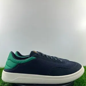 OluKai Punini Court Sneakers Men Size 10 Blue Green Leather Suede Shoes NEW