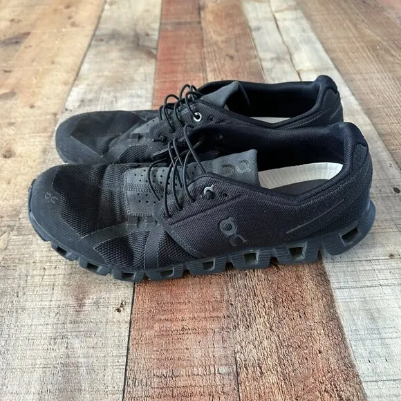 On Cloud 5 Men's Sneakers US 11.5 All Black Athletic Running Shoes