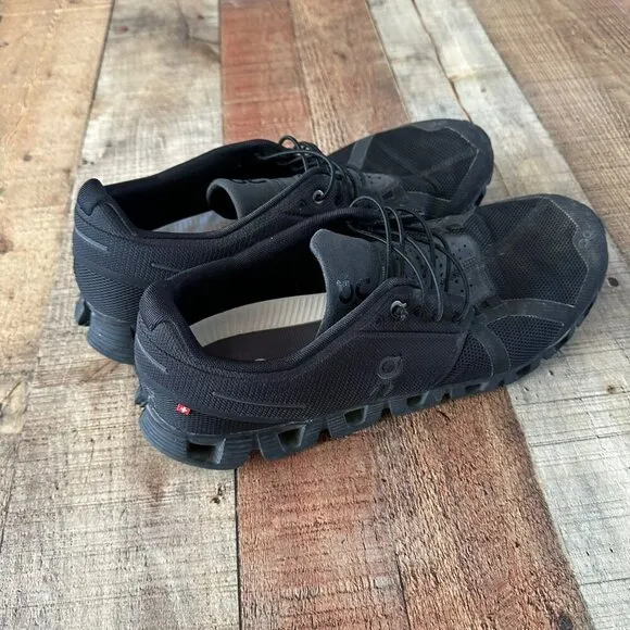 On Cloud 5 Men's Sneakers US 11.5 All Black Athletic Running Shoes