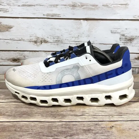 On Cloud Cloudmonster Running Shoes Mens Size 14 Athletic Jogging White Training