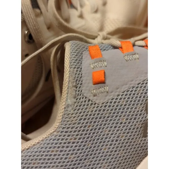 On Cloud Cloudsurfer Womens 7.5 Gray Orange White Running Shoes Athletic Sneaker