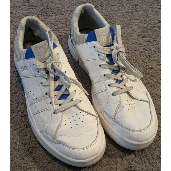 On Cloud Running The Roger Advantage White Indigo Shoes 48.98509 Men's 10.5