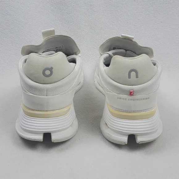 On Cloudnova Running Shoes Mens Size 10.5 Undyed White Training Sneakers Low Top